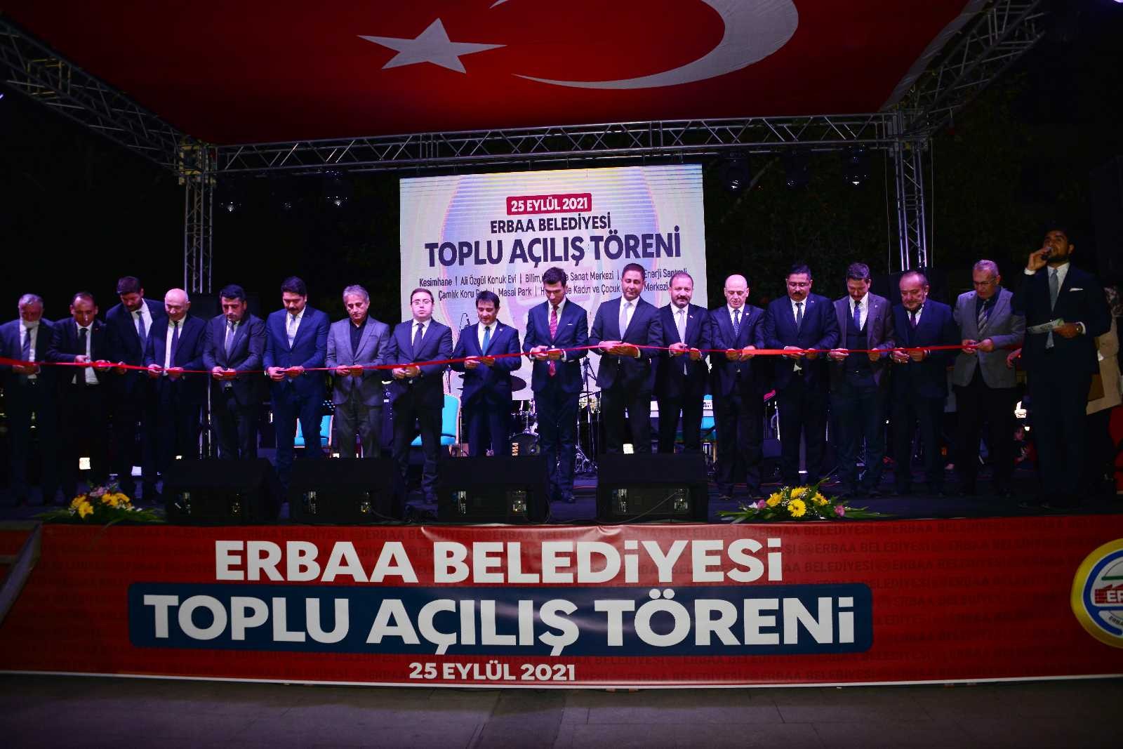 Erbaa’da 60 milyon TL’lik yatırımlar için toplu açılış töreni