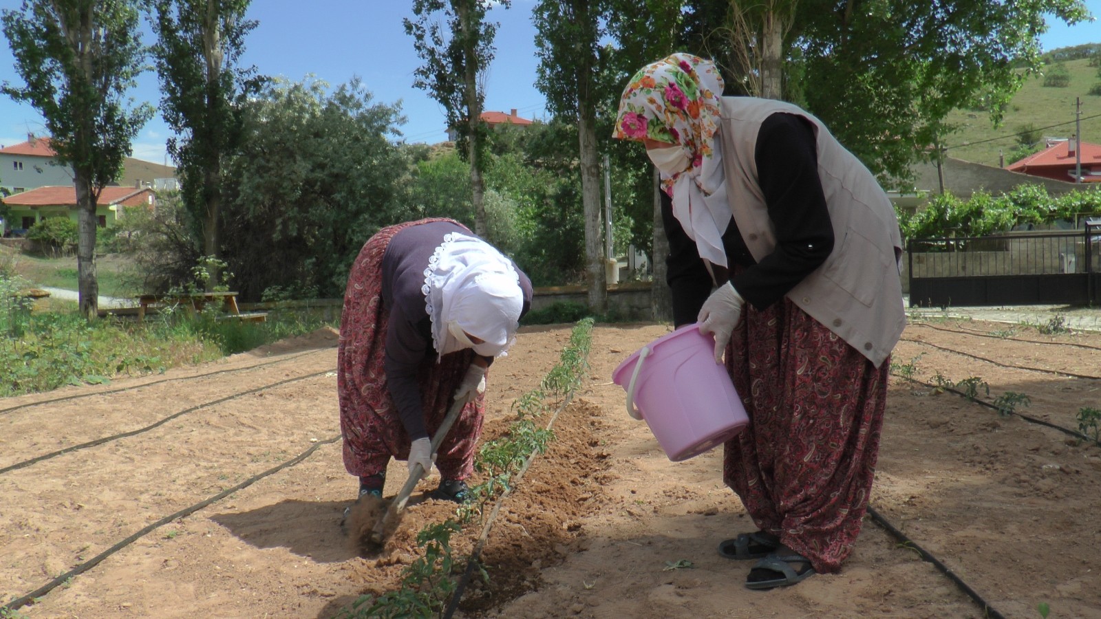 (ÖZEL) Çiftçi kadınlar yeni projeleri ile pandemide de üretmeye devam ediyor