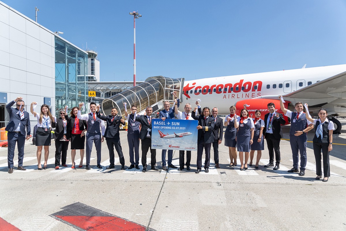 Corendon Airlines Basel Havaalanında